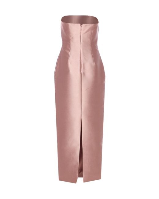 Solace London Pink London Renee Strapless Midaxi Dress