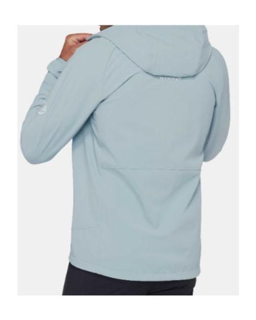 Mammut Blue Hooded Raglan-Sleeve Jacket for men