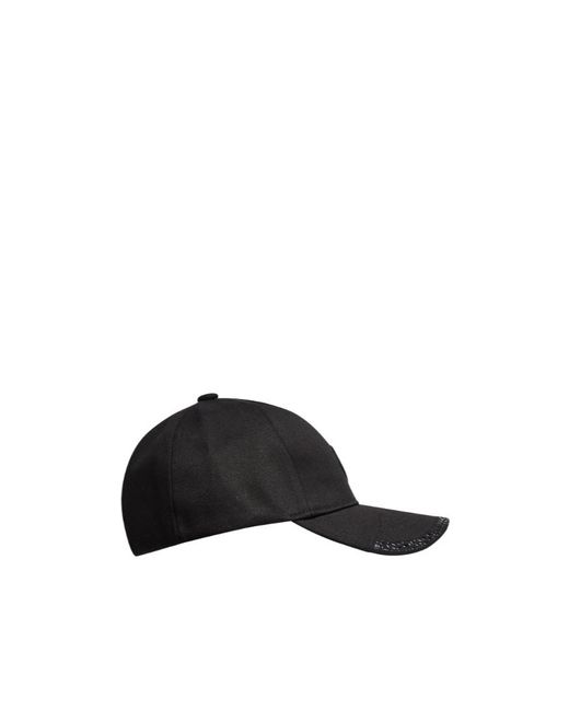 Moncler Black Gabardine Baseball Cap