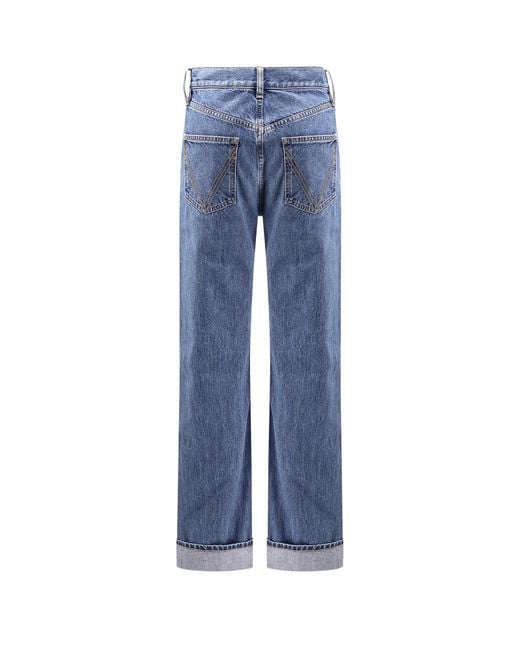Bottega Veneta Blue Vintage Straight Leg Denim Jeans