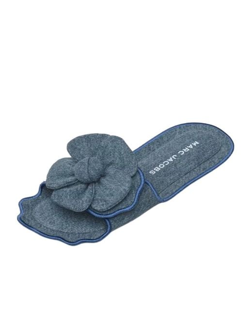 Marc Jacobs Blue The Denim Daisy Sandal