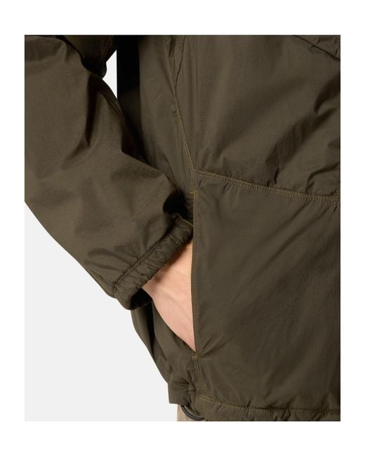 Stone Island Green Padded Stand Collar Jacket With Anti-Drop for men