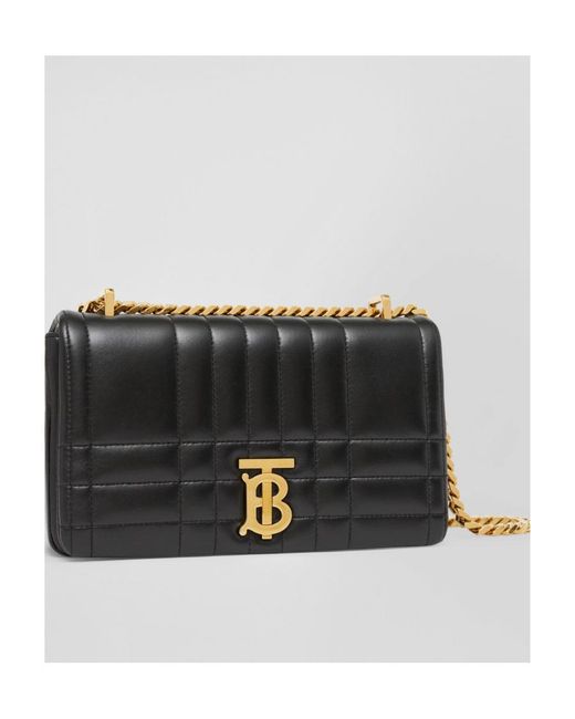 Burberry Black Lola Logo Plaque Small Crossbody Bag