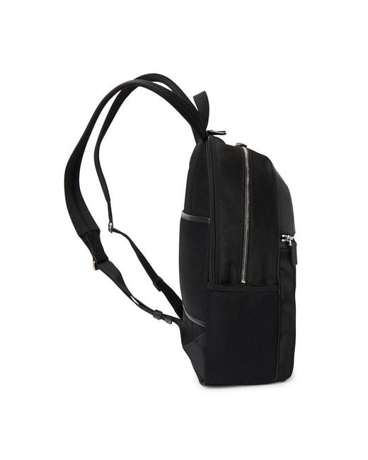 Bally Black Zippered Backpack for men