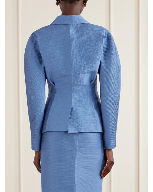 Lanvin Blue Textured-Satin Jacket