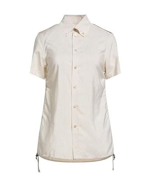Burberry White Striped Shirt
