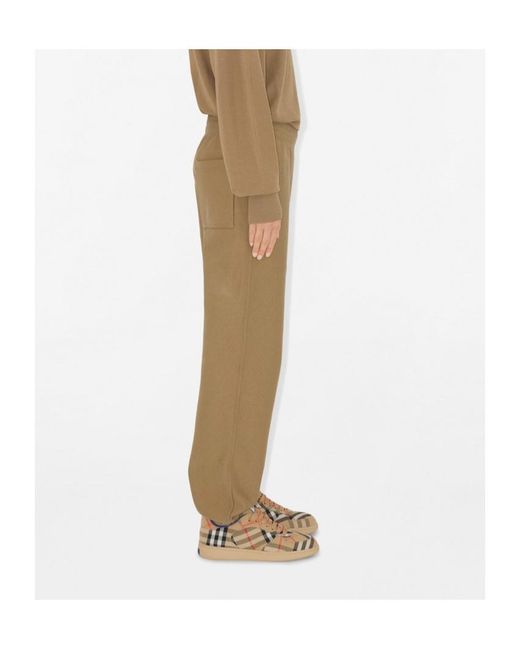 Burberry Natural Cotton Track Pants
