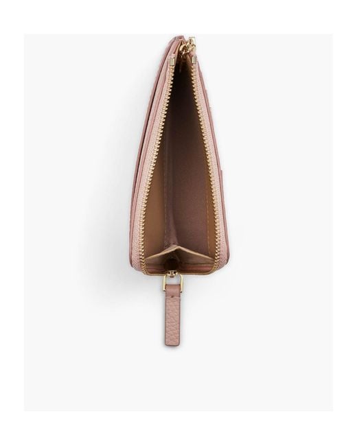 Marc Jacobs Pink The Wallet Zip-Around Card Wallet