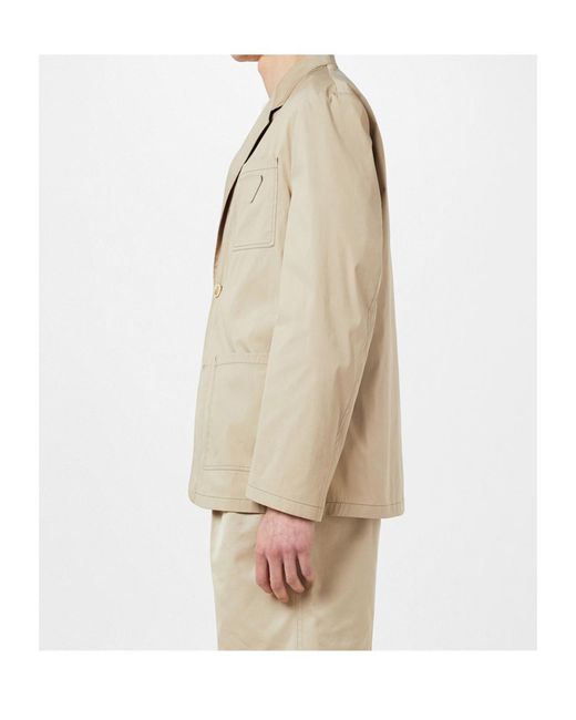 Prada Natural Triangle Patch Blazer for men