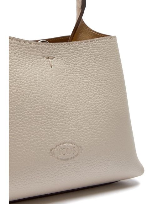 Tod's Natural Mini Leather Tote Bag