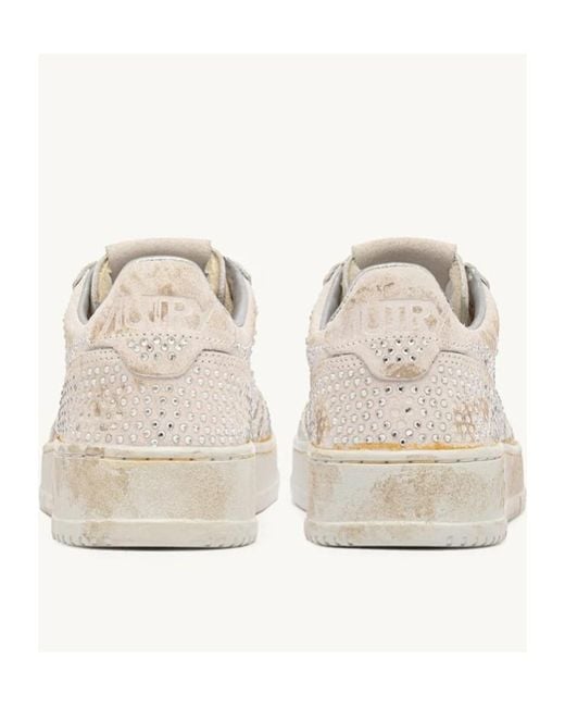 Autry Natural Rose Medalist Low Sneakers