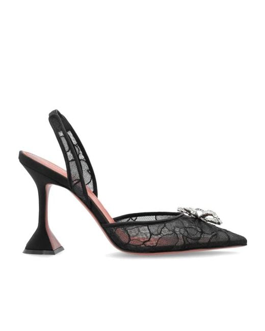 AMINA MUADDI Black Rosie Slingback Pumps
