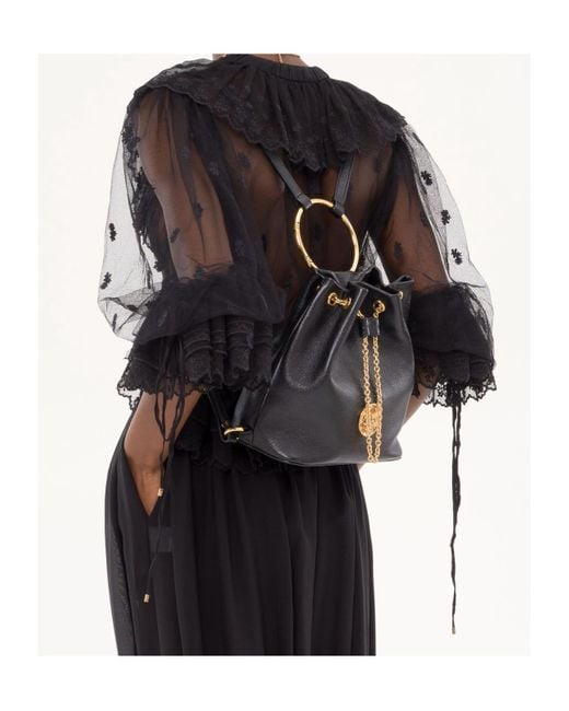 Chloé Black Bracelet Backpack