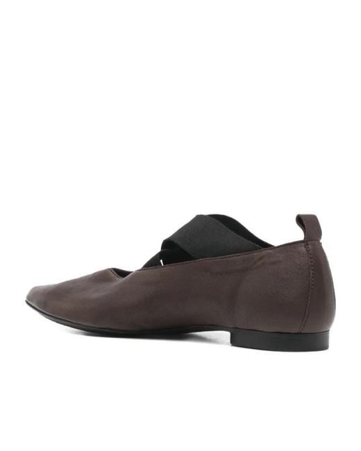 Uma Wang Brown 'Pointed' Ballerina