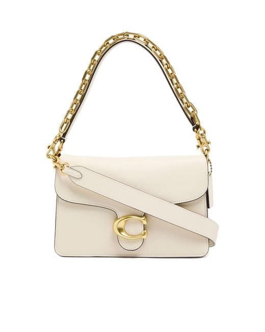 COACH White Tabby Shoulder Bag
