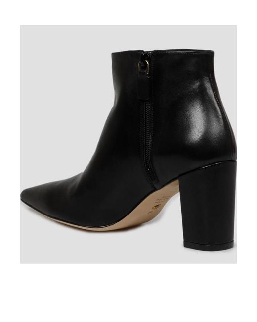Stuart Weitzman Black Logo Boots