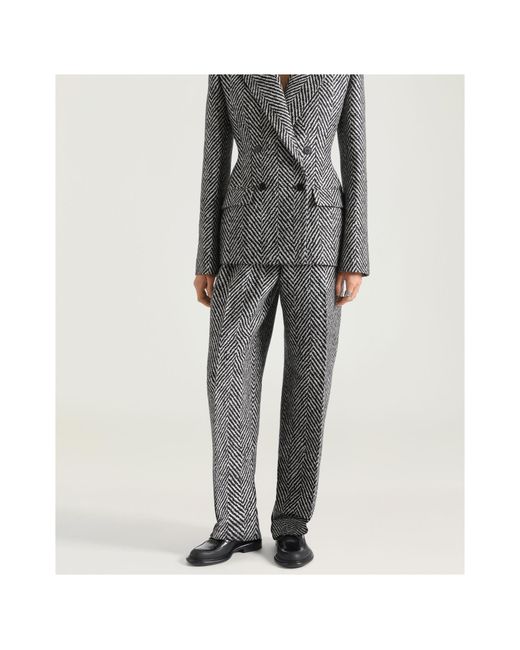 Givenchy Gray Double Pleat Pants