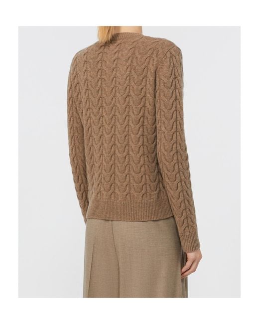 Max Mara Brown Aramis Crewneck Jumper