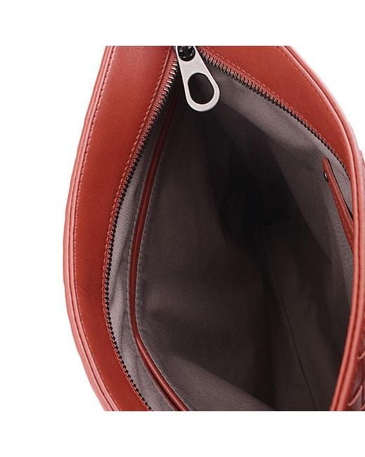 Bottega Veneta Red Logo Shoulder Bag for men