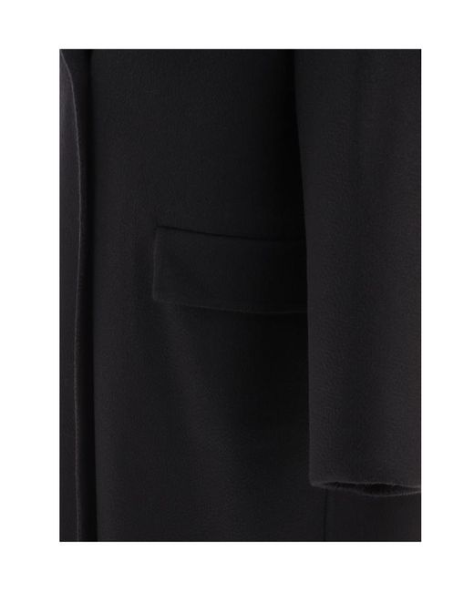 Prada Black Single-Breasted Long Coat
