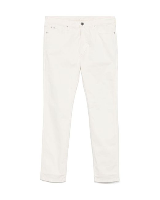 Emporio Armani White J06 Trousers for men