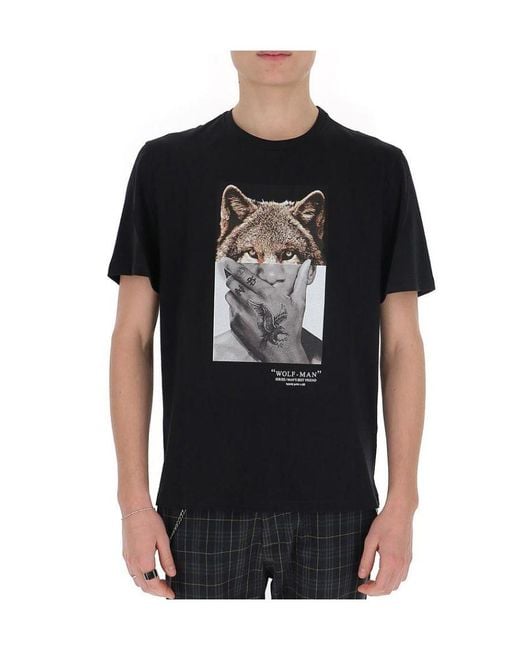 Neil Barrett Black Short-Sleeved T-Shirt for men