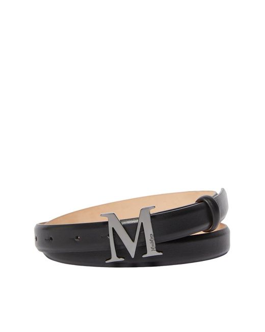 Max Mara Multicolor Logo Plaque Belt