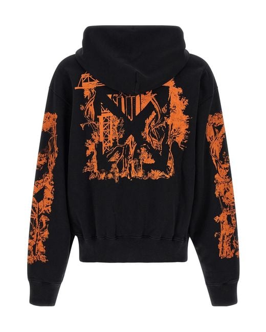 Off-White c/o Virgil Abloh Black 'City Nature' Hoodie for men