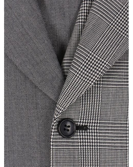 Comme des Garçons Gray Comme Des Garçons Single-Breasted Panelled Jacket