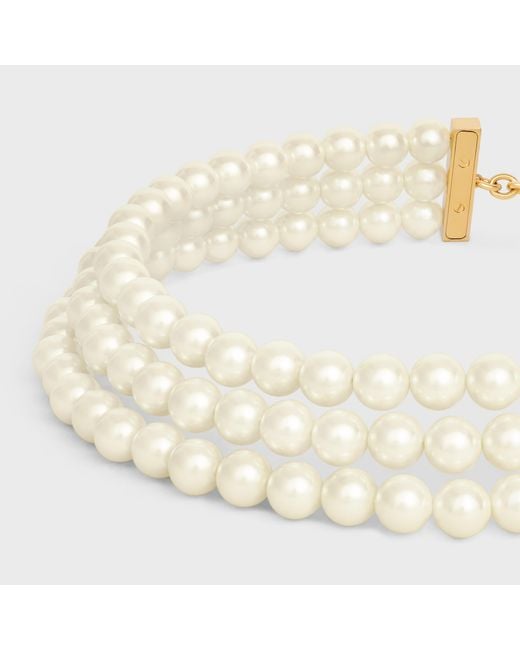 Céline White Les Perles Necklace