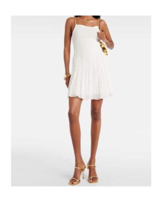 Rabanne White Chain-Embellished Dress