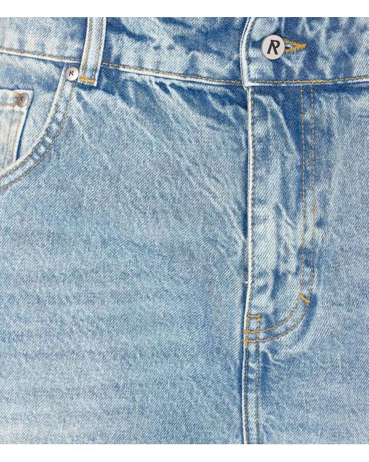 Represent Blue R 13 Denim Shorts for men