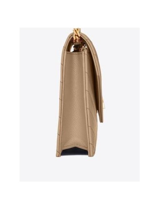 Saint Laurent White Cassandre Envelope Chain Wallet