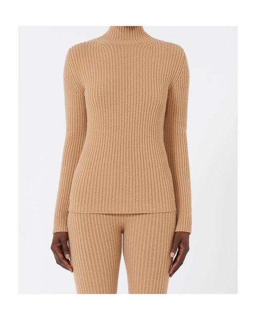 Max Mara Natural Aral High-Neck Jumper