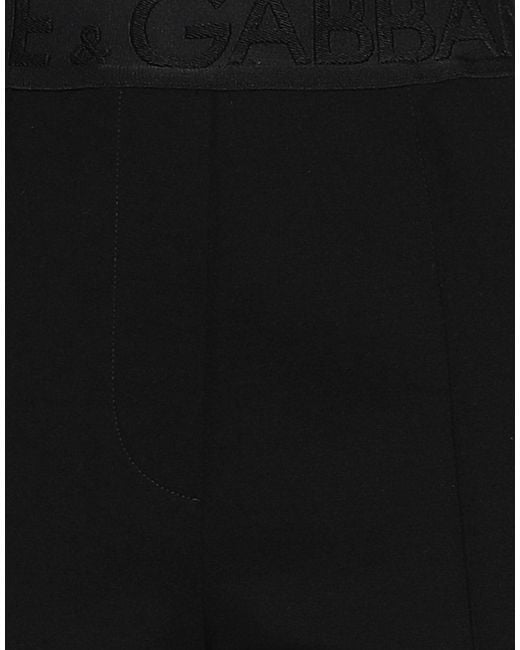 Dolce & Gabbana Black Solid Color Stretch Casual Pants