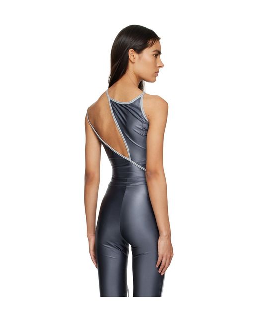 OTTOLINGER Blue Cut-Out Vest Top