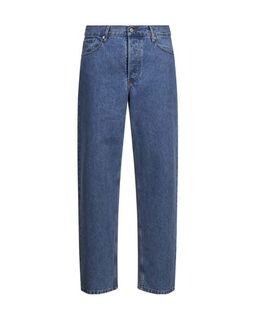 Dries Van Noten Blue Belt-Loop Jeans for men