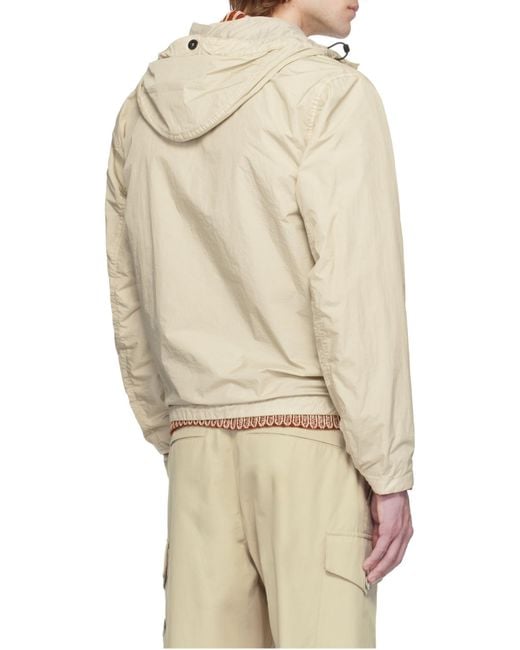 Stone Island Natural Compass Patch Hooded Jacket for men