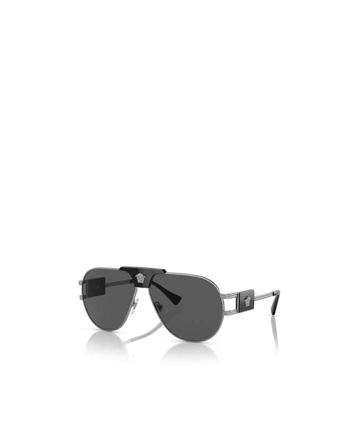 Versace Multicolor Eyewear Aviator Frame Sunglasses for men