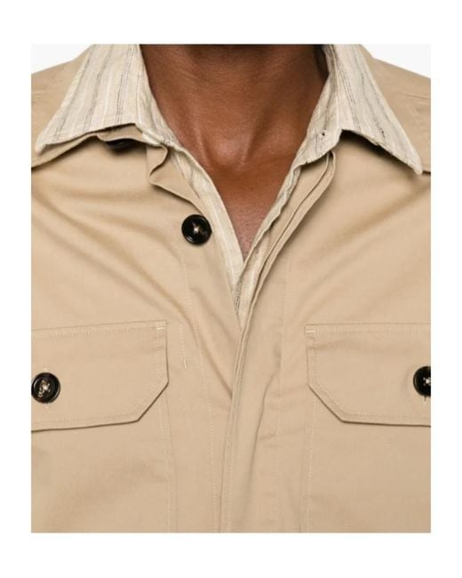 Zegna Natural Flap-Pocket Shirt for men