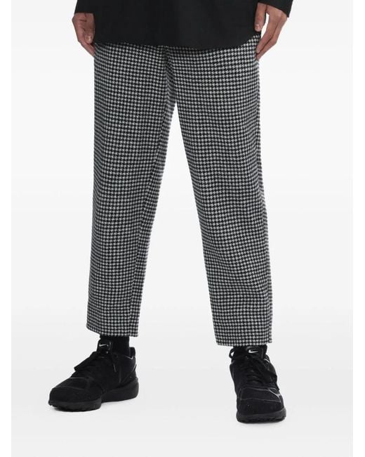 Comme des Garçons Gray Houndstooth Trousers