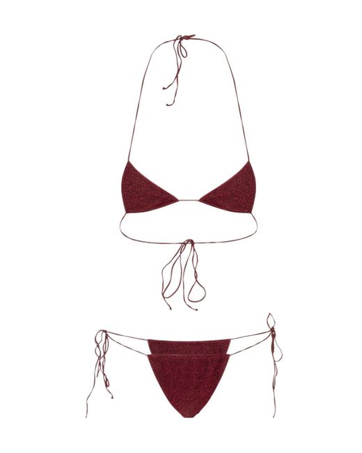 Oseree White Triangular Bikini