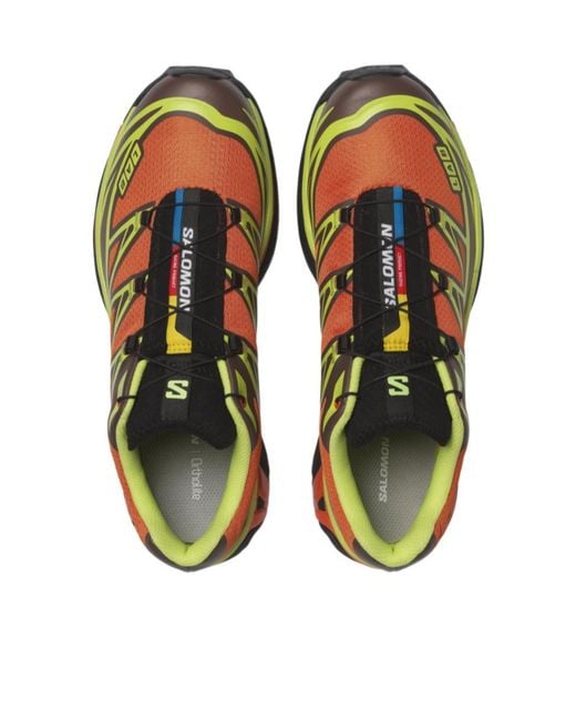 Salomon Lab Green Salomon Xt-6 Lace-Up Sneakers for men