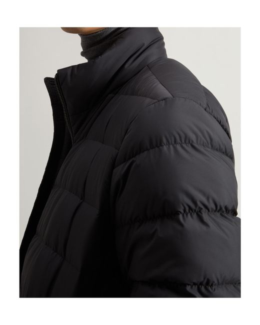 Woolrich Blue Lightweight Down Jacket for men