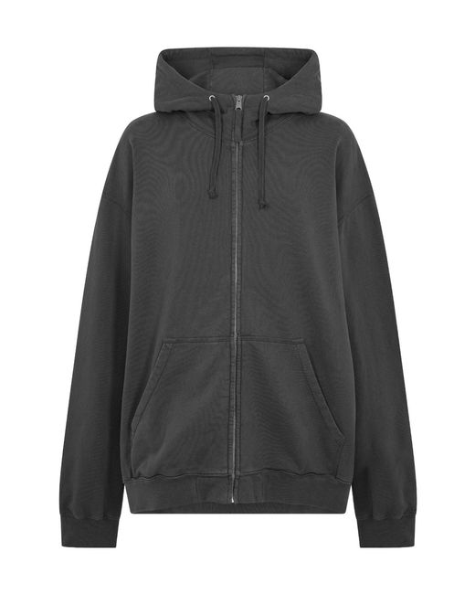 Maison Margiela Gray Zip Hoodie Sn52 for men