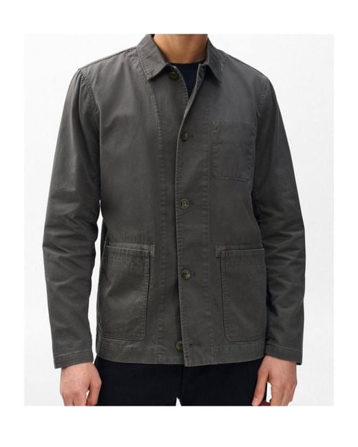 Rag & Bone Gray Evan Twill Worker Jacket for men