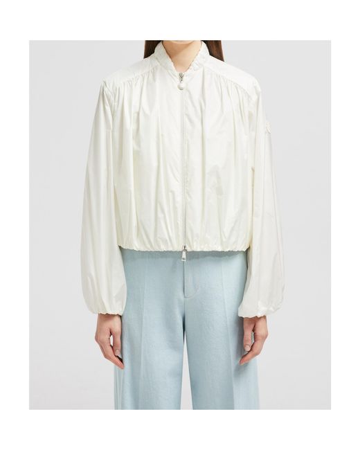 Moncler White Chazeron Bomber Jacket