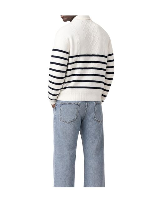 Tommy Hilfiger White Long-Sleeve Knitted Cardigan for men
