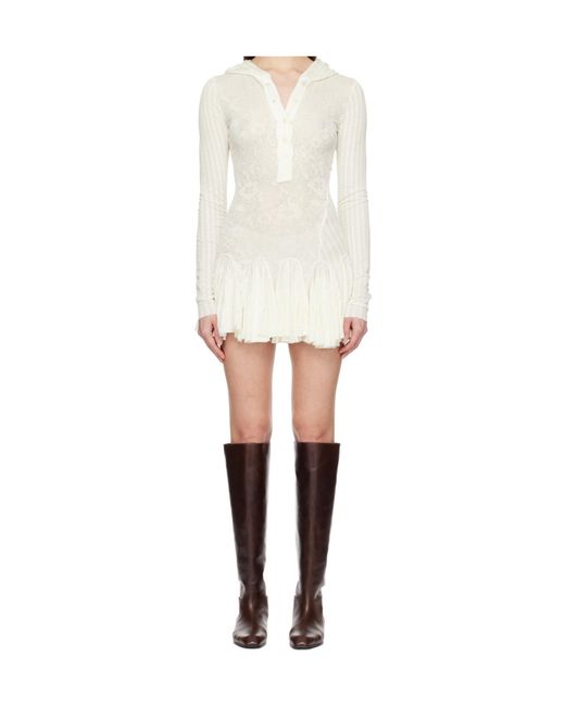 Edward Cuming White Kitchen Madame Rat Stretch Mini Dress