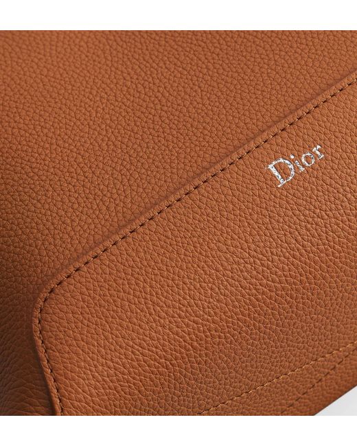 Dior Brown Archie Zipped Bag With Strap for men